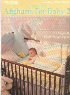 CROCHETED AFGHANS FOR BABY 2 BY CAROL RUTTER TIPPETT (BOX 2)