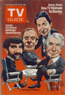 TV Guide February 20 1982 Ed Bradley 60 Minutes Nice