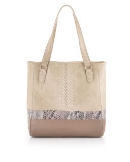  Elliott Lucca Galacia Exotic Tote Oyster