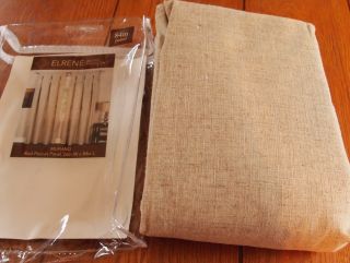  Curtain Panel Lined by Elrene Home Fashions Murano Linen 84