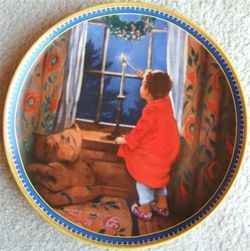 Knowles Cristmas Plate Childhood Holiday Memories by Jessie Willcox
