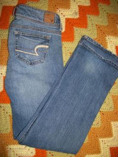 Cute American Eagle AE Slim Boot Distressed Stretch Jeans 4 Short 30 w