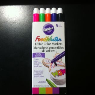 Wilton Foodwriter Edible Neon Color Markers Fine Tip New