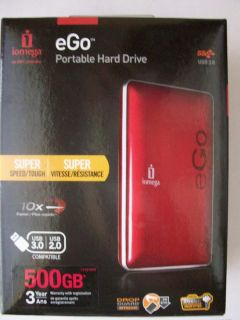 Iomega Ego 500 GB External 35312 Hard Drive