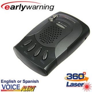 Early Warning™ 22 Frequency Radar Laser Detector with 360 Degree