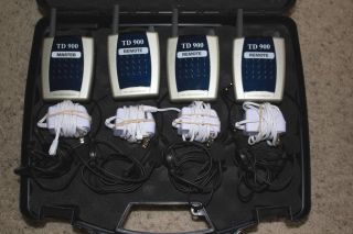 Person Eartec TD 900 Wireless Intercom System
