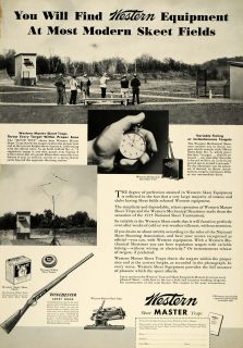 1936 Ad Western Cartridge Gun Hunting Skeet Trap Target   ORIGINAL