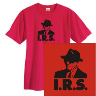 IRS Records T Shirt Cool Retro Punk Rock Vintage Emo Music Tee