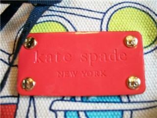 Kate Spade Canvass Shoulder Satchel Bag Tote Clutch Hobo Zip Purse
