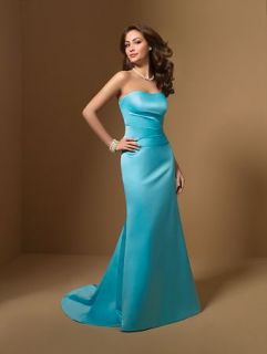 Alfred Angelo 7009 Pool Blue Bridesmaid Prom Formal Size 14 Size 10