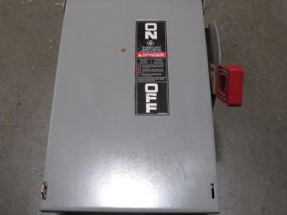 GE 30 Amp NEMA Type 3R Safety Switch Enclosure TH3361R