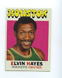 1971 72 Topps Elvin Hayes Card 120 REDUCED