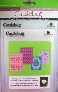 4pc Cuttlebug Embossing Folders Set Once Upon A Princess
