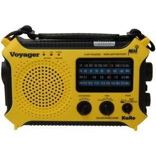  KA500 Shortwave Solar Crank Emergency NOAA Weather Radio Yellow