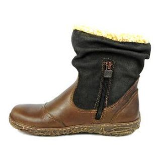El Naturalista Nido Ella N730 Womens Leather Ankle Boots Ladies Flats
