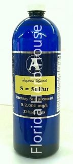 Sulfur Liquid Ionic Mineral Supplement   16 oz (473ml)   Our Best