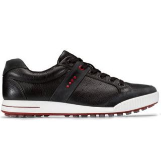 Mens Ecco Street Premiere Golf Shoe Black Chili Red Sizes 7 5 12 5