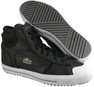 New $100 Lacoste Emin SPM Mens Shoes US 7 EU 39.5 Black / White
