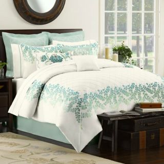 Emory Embroidered Oversize Queen 8 Piece Comforter Bed in A Bag Set