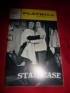 STAIRCASE Playbill Eli Wallach, Milo OShea 1968 Biltmore Theatre