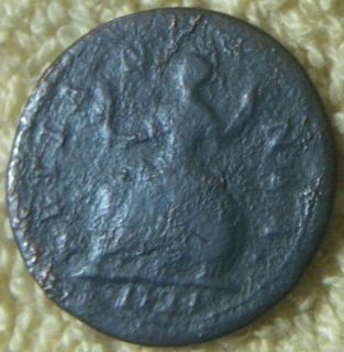 1724 hibernian colonial farthing beautiful early colonial with strong