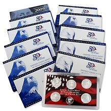 1999 2009 s mint proof sets and 2008 silver proof set d