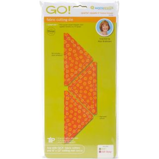 Go Fabric Cutting Dies It Fits   Quarter Square  4 Finished Triangle