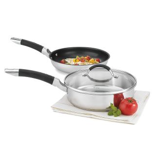 Weight Watchers 3 piece Nonstick Stainless Steel Saute and Skillet Set