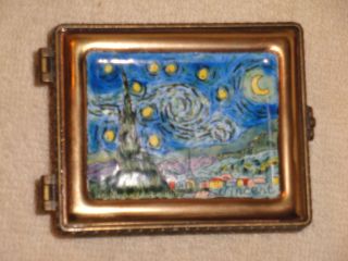 Kelvin Chen Enamel Trinket Box Van Gogh Starey Night