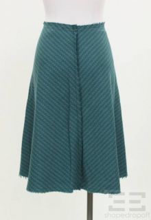 Erica Tanov Green Fringe Wrap Skirt Size 3