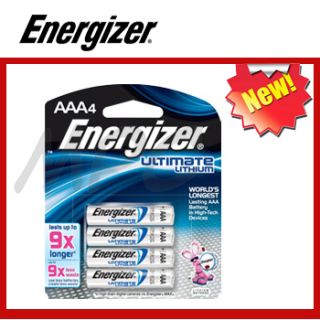 Energizer AAA Ultimate 9x Lithium Batteries 1 Pack of 4 Batteries Exp