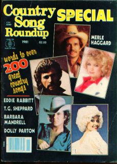  SONG ROUNDUP Special Merle Haggard Eddie Rabbitt Dolly Parton ++ 1981