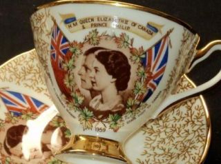 Taylor Kent England HRH Queen Elizabeth Prince Philip Tea Cup and