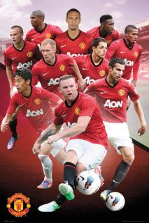 Manchester United 12 13 Poster Players 12 13 New MUFC Football Poster
