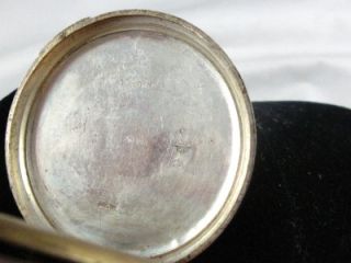 vintage 12s swiss 800 silver pin set pocketwatch