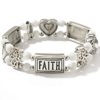  faith love stainless steel stretch bracelet rating 15 $ 14 97 s h