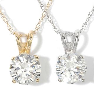  Solitaire Absolute™ 14K Round Solitaire Pendant with 18 Chain