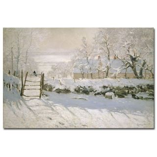  Claude Monet The Magpie 1869 Canvas Art Print   24 x 16