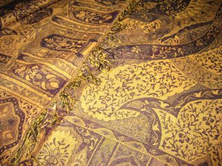 Cashmere Bedspreads Elegant Yellow Gold Blanket Reversible Pashmina