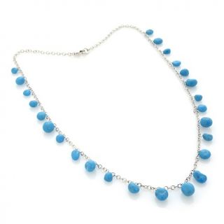  Gems Sleeping Beauty Turquoise Sterling Silver 18 Necklace