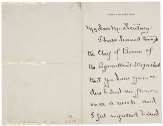 Edith Bolling Wilson Autograph Letter Double Signed