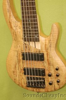 ESP LTD B 206SM 6 String Bass Guitar ~ Spalted Maple *B