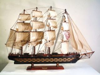 Huge Vintage Wood SHIP Model Fragata Espanola Ano 1780