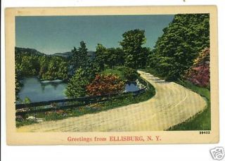 ELLISBURG NEW YORK GREETINGS FROM POSTCARD 1940