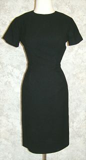 Estelle Allardale Beverly Hills Vintage Black Dress Jacket Madmen Suit