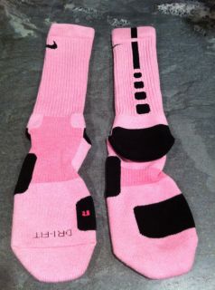 Nike Elite Socks (Pink)   SUPPORT BREAST CANCER  