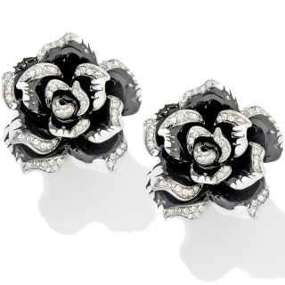  to faint for enameled crystal clip on earrings rating 4 $ 27 97