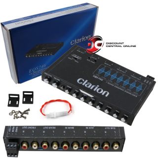 Clarion EQS746 Car Audio 7 Band Rotary Equalizer