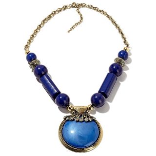  bronzetone blue 26 drop necklace note customer pick rating 12 $ 27 97