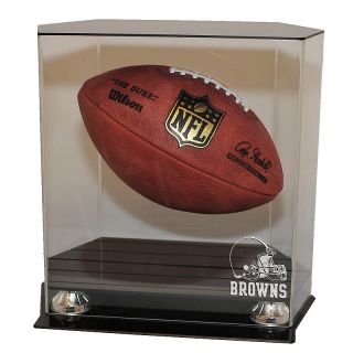 Football Fan NFL Floating Football Display Case   Browns